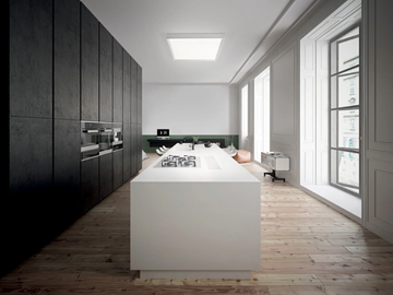 TARA MAXI - Glass and aluminium wall lamp / ceiling lamp by Linea Light Group - view 2